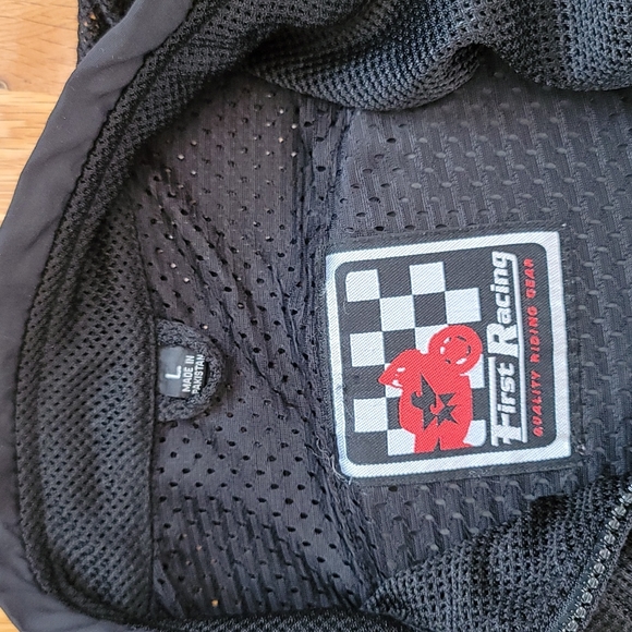 First Racing Motorcycle Jacket, Black, Size Large - Picture 2 of 11